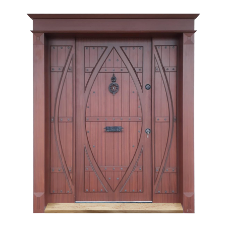 Ahşap Bina Giriş Kapısı
